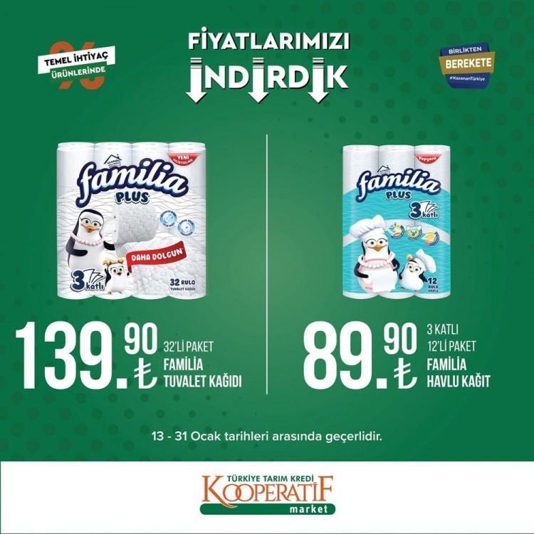 Tarım Kredi Marketlerinde büyük indirim Birçok üründe fiyatlar düştü, tek tek açıklandı