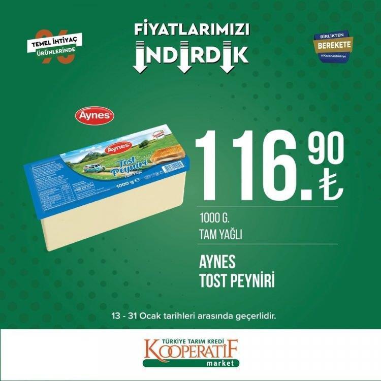 Tarım Kredi Marketlerinde büyük indirim Birçok üründe fiyatlar düştü, tek tek açıklandı