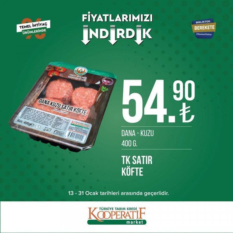 Tarım Kredi Marketlerinde büyük indirim Birçok üründe fiyatlar düştü, tek tek açıklandı