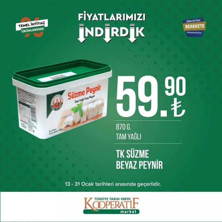 Tarım Kredi Marketlerinde büyük indirim Birçok üründe fiyatlar düştü, tek tek açıklandı