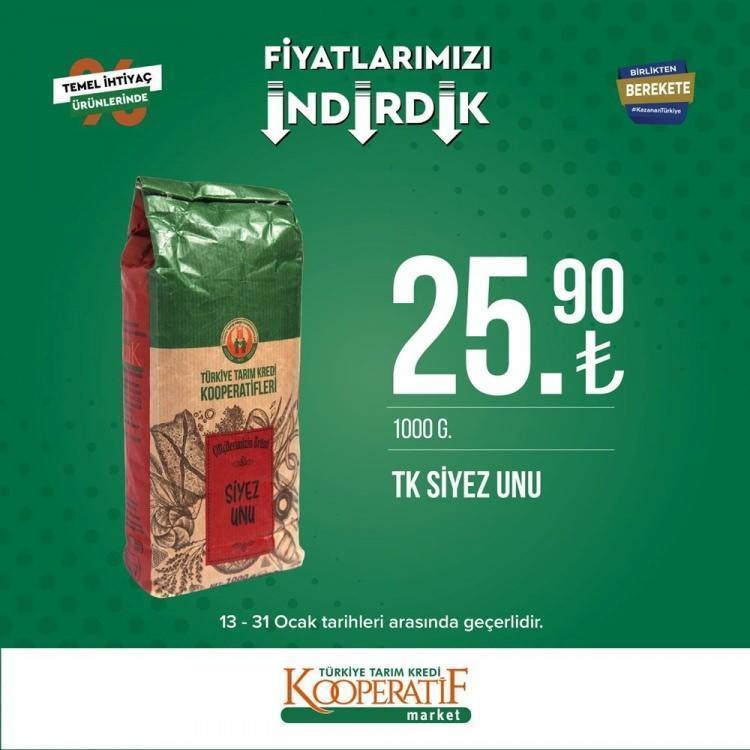 Tarım Kredi Marketlerinde büyük indirim Birçok üründe fiyatlar düştü, tek tek açıklandı