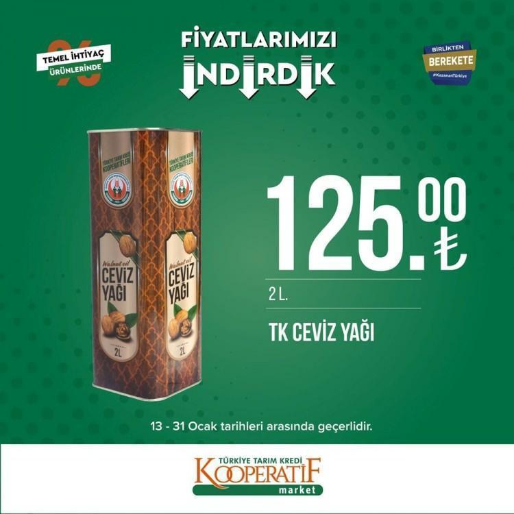 Ayçiçek yağından yumurtaya büyük indirim Tarım Kredi Marketlerinde birçok üründe fiyatlar düştü, tek tek açıklandı