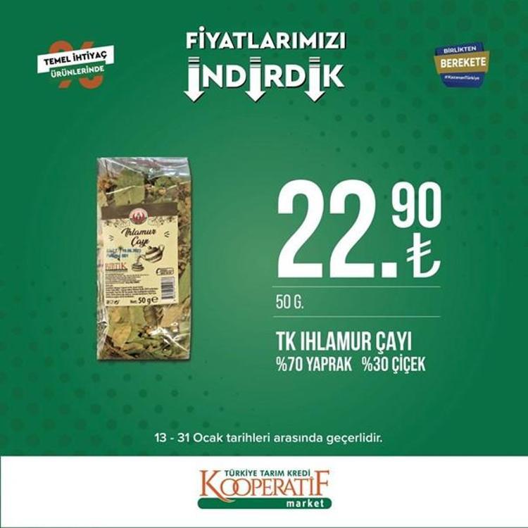Tarım Kredi Kooperatif Market indirimli ürünler listesi kataloğu (17-31 Ocak) Tarım Kredi Market kataloğunda hangi ürün fiyatları indirimli, listede neler var