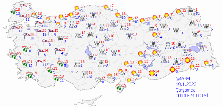 METEOROLOJİDEN 5 GÜNLÜK TAHMİN