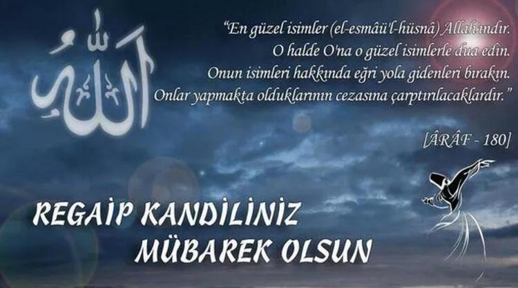 DUALI REGAİB KANDİLİ MESAJLARI