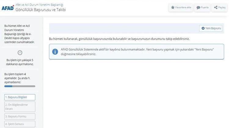 AFAD gönüllülük başvurusu nasıl olunur, AFAD gönüllüsü olma şartları ne E-devlet AFAD gönüllülük başvuru ekranı ve görevlisi olma takibi