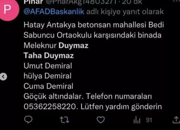 Taha Duymaz öldü mü, enkazdan çıkarıldı mı Taha Duymazın son durumu ne, genç fenomen bulundu mu, yaşıyor mu Ablasından son açıklama geldi