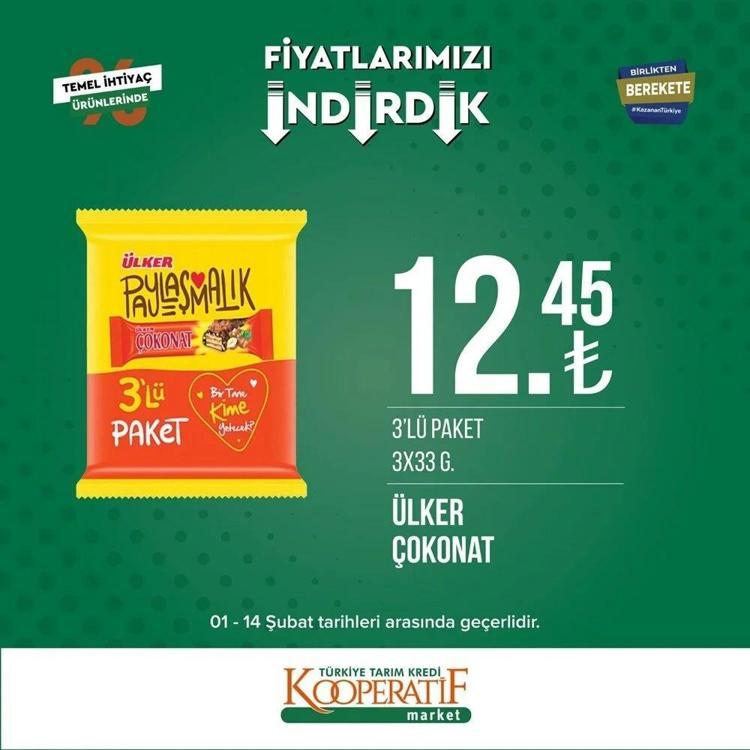 Tarım Kooperatif Market 9-15 Şubat depreme özel indirimli katalogu yayınlandı İndirimli ürünler listesi.. Çocuk bezi, şampuan, havlu...