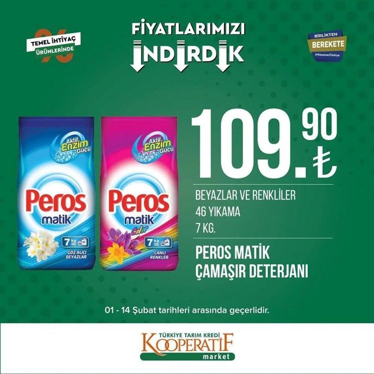 Tarım Kooperatif Market 9-15 Şubat depreme özel indirimli katalogu yayınlandı İndirimli ürünler listesi.. Çocuk bezi, şampuan, havlu...