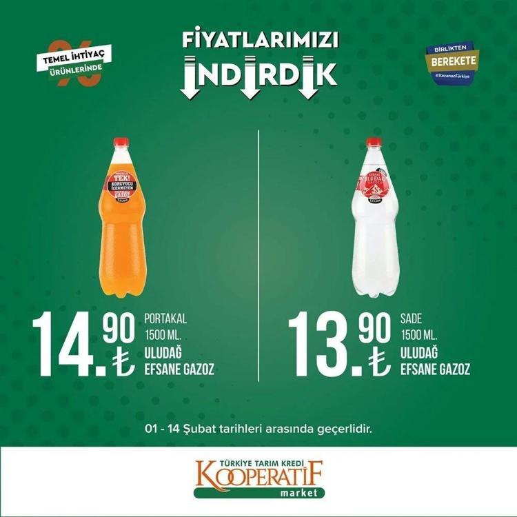 Tarım Kooperatif Market 9-15 Şubat depreme özel indirimli katalogu yayınlandı İndirimli ürünler listesi.. Çocuk bezi, şampuan, havlu...