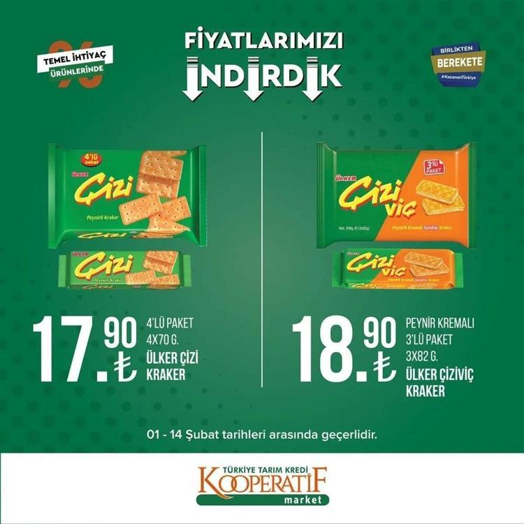 Tarım Kooperatif Market 9-15 Şubat depreme özel indirimli katalogu yayınlandı İndirimli ürünler listesi.. Çocuk bezi, şampuan, havlu...