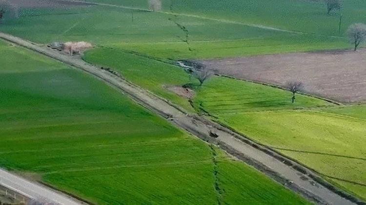 Fay kırığı görüntülendi Kilometrelerce uzunlukta, felaketin büyüklüğü ortaya çıktı
