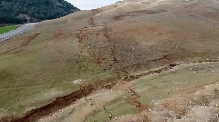 Fay kırığı görüntülendi Kilometrelerce uzunlukta, felaketin büyüklüğü ortaya çıktı