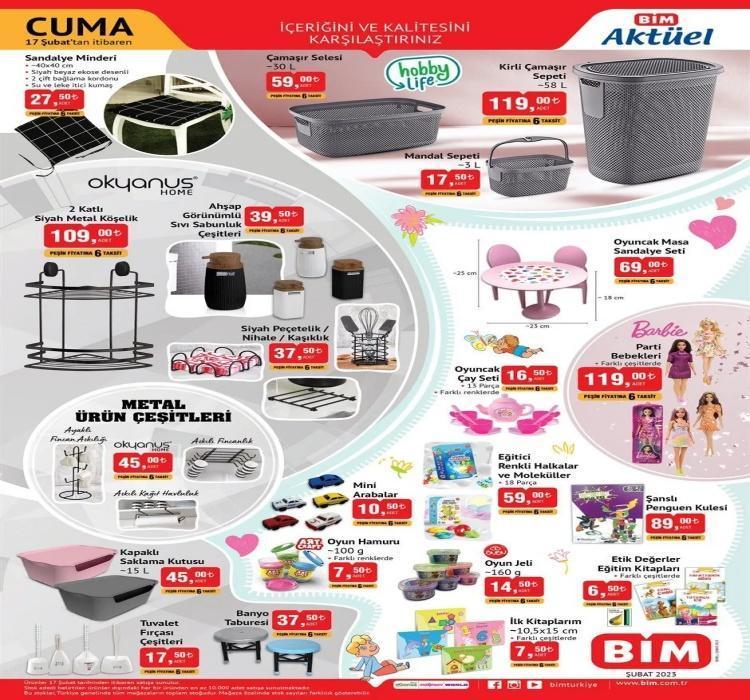 BİM 17 Şubat 2023 katalog yayınlandı BİM deprem haftası katalogunda ısıtıcı, eşofman, ayakkabılar indirim listesinde