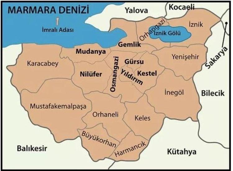BURSA FAY HATTI NEREDEN GEÇİYOR