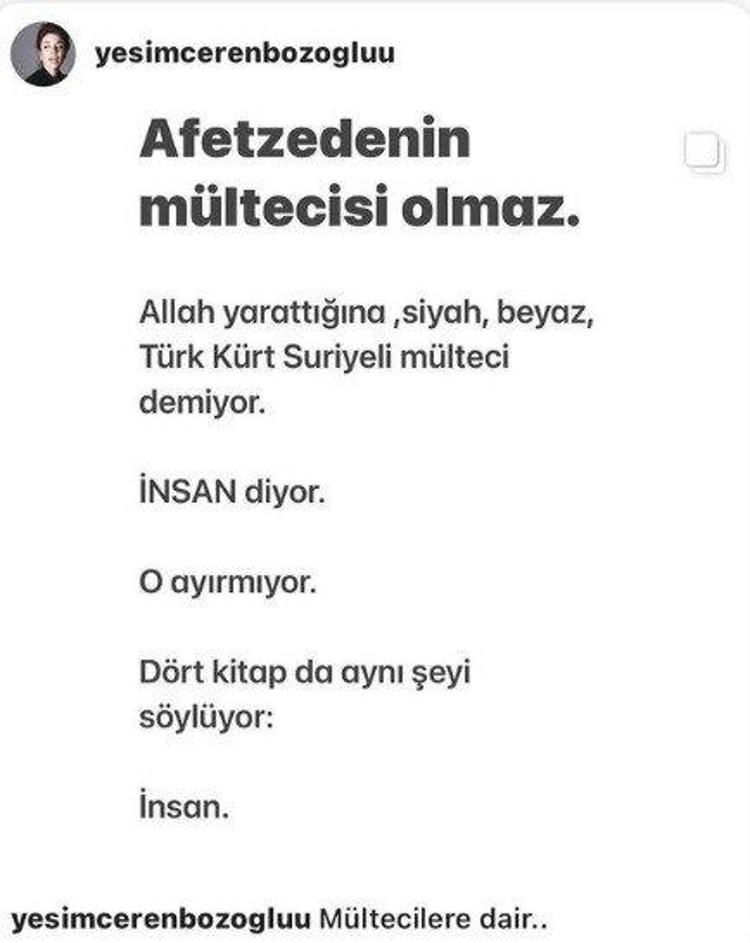Yeşim Ceren Bozoğlu: Türk, Kürt, mülteci fark etmez hepimiz insanız