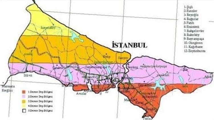 ÜÇÜNCÜ DERECE RİSKLİ BÖLGELER