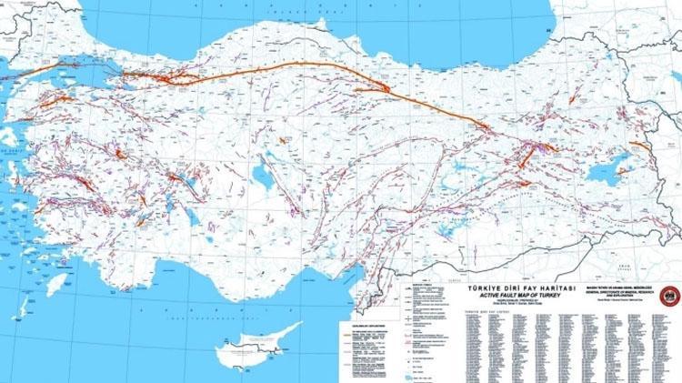 Deprem diri fay haritası | Türkiyenin MTA diri fay hattı sorgulama nasıl yapılır Diri fay hattı üzerinden bulunan iller hangileri MTA yenilenmiş diri fay hatları haritası paylaşıldı