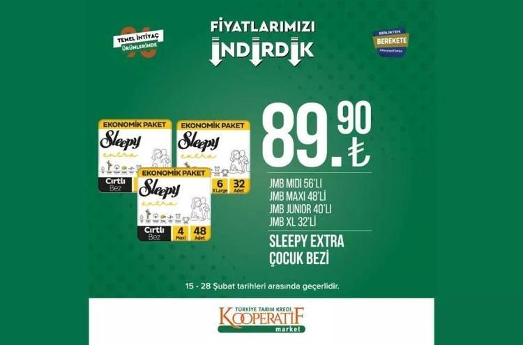 Tarım Kooperatif Market 28 Şubat özel katalog yayınlandı İndirimli ürünler listesi belli oldu Çocuk bezi 89 TL, 1 KG Kıyma 62 TL, ayçiçek yağı...