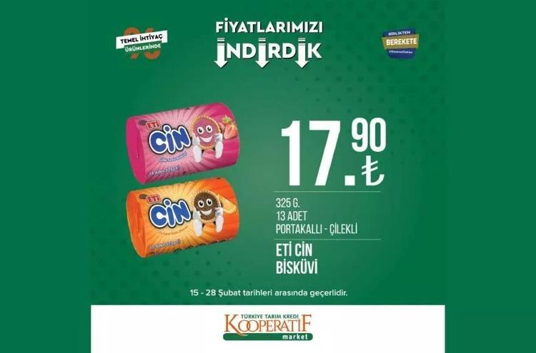 Tarım Kooperatif Market 28 Şubat özel katalog yayınlandı İndirimli ürünler listesi belli oldu Çocuk bezi 89 TL, 1 KG Kıyma 62 TL, ayçiçek yağı...