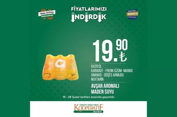 Tarım Kooperatif Market 28 Şubat özel katalog yayınlandı İndirimli ürünler listesi belli oldu Çocuk bezi 89 TL, 1 KG Kıyma 62 TL, ayçiçek yağı...