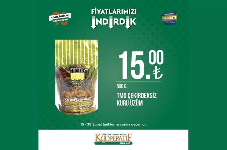 Tarım Kooperatif Market 28 Şubat özel katalog yayınlandı İndirimli ürünler listesi belli oldu Çocuk bezi 89 TL, 1 KG Kıyma 62 TL, ayçiçek yağı...