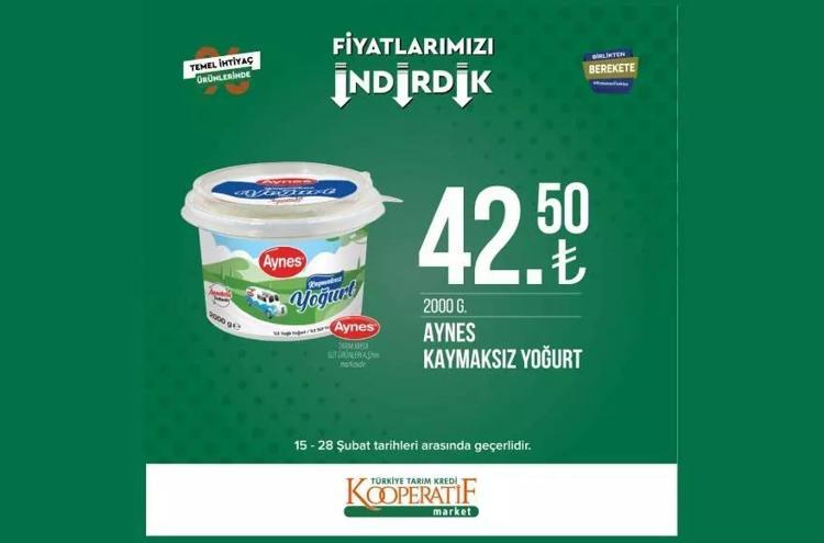 Tarım Kooperatif Market 28 Şubat özel katalog yayınlandı İndirimli ürünler listesi belli oldu Çocuk bezi 89 TL, 1 KG Kıyma 62 TL, ayçiçek yağı...