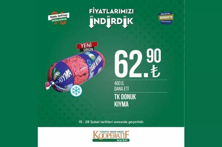 Tarım Kooperatif Market 28 Şubat özel katalog yayınlandı İndirimli ürünler listesi belli oldu Çocuk bezi 89 TL, 1 KG Kıyma 62 TL, ayçiçek yağı...