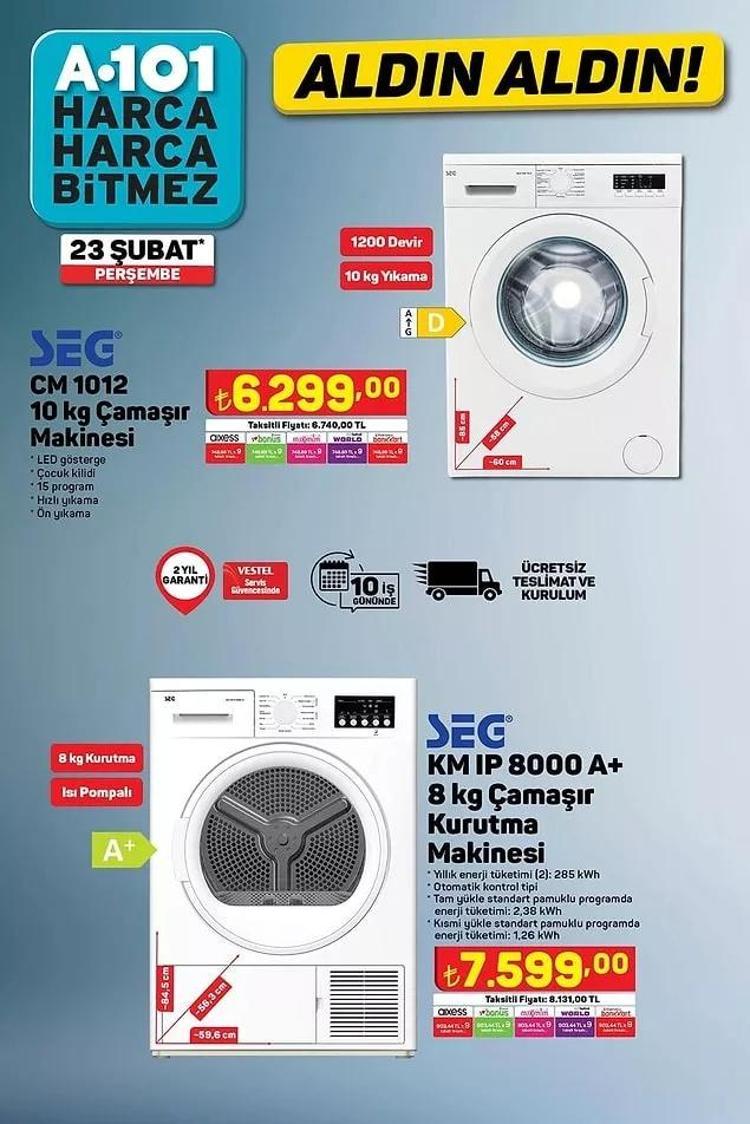 A101 25 Şubat katalog 2023 yayınlandı İndirimli ürünler listesi... 8li tuvalet kağıdı 45 TL, 830 Gr Salça 36 TL