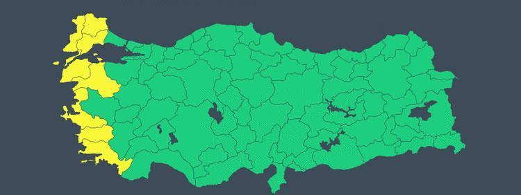 8 İLE SARI KODLU UYARI
