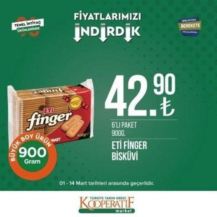 Tarım Kredi Markette Ramazan indirimi 13-31 Mart 2023 katalog yayınlandı 9 KG deterjan 104 TL, 5 LT Ayçiçek Yağı fiyatı indi