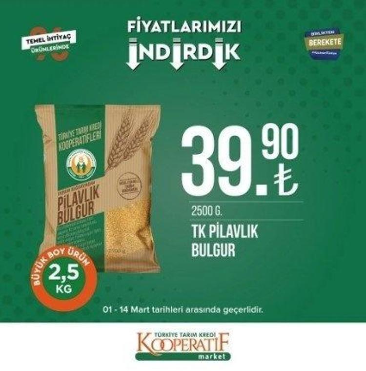 Tarım Kredi Markette Ramazan indirimi 13-31 Mart 2023 katalog yayınlandı 9 KG deterjan 104 TL, 5 LT Ayçiçek Yağı fiyatı indi
