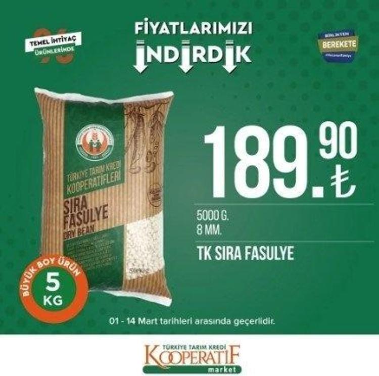 Tarım Kredi Markette Ramazan indirimi 13-31 Mart 2023 katalog yayınlandı 9 KG deterjan 104 TL, 5 LT Ayçiçek Yağı fiyatı indi