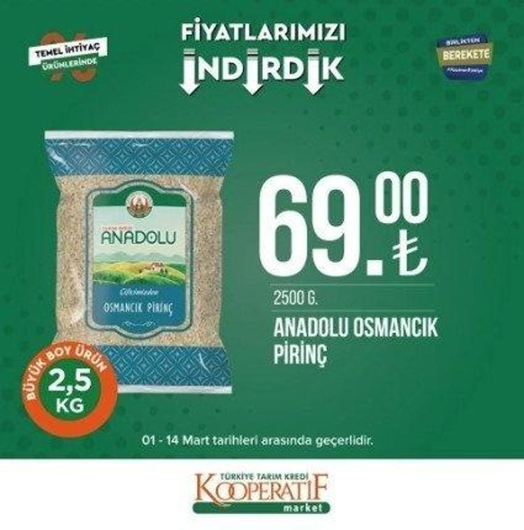 Tarım Kredi Markette Ramazan indirimi 13-31 Mart 2023 katalog yayınlandı 9 KG deterjan 104 TL, 5 LT Ayçiçek Yağı fiyatı indi