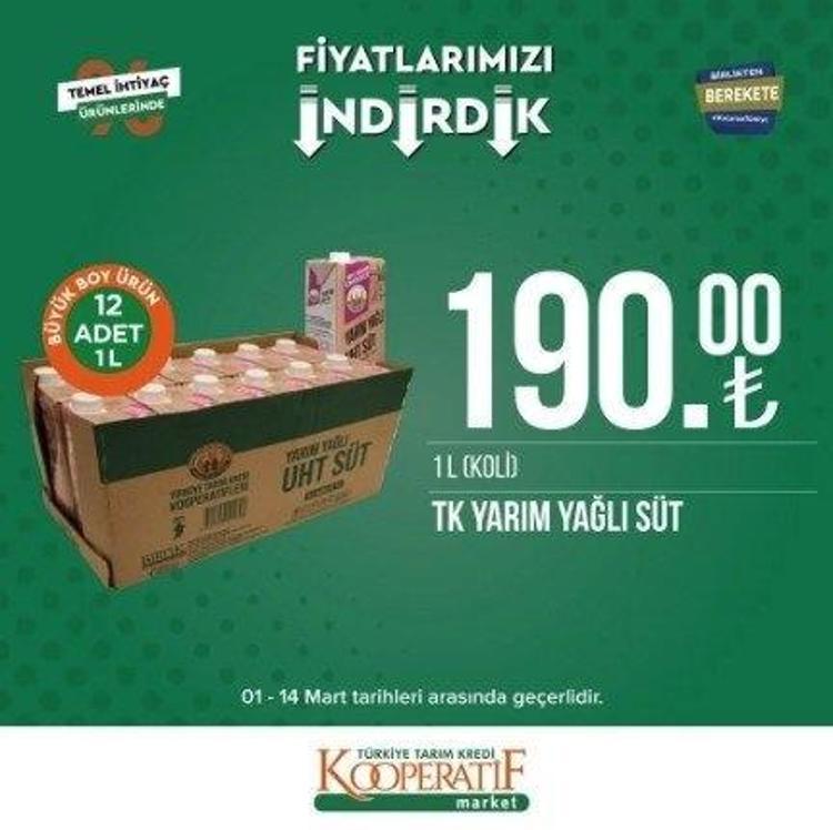 Tarım Kredi Markette Ramazan indirimi 13-31 Mart 2023 katalog yayınlandı 9 KG deterjan 104 TL, 5 LT Ayçiçek Yağı fiyatı indi