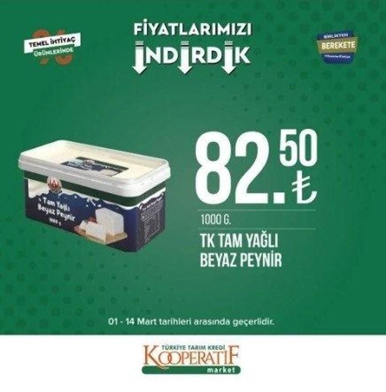 Tarım Kredi Markette Ramazan indirimi 13-31 Mart 2023 katalog yayınlandı 9 KG deterjan 104 TL, 5 LT Ayçiçek Yağı fiyatı indi