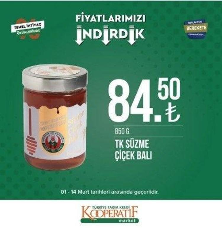 Tarım Kredi Markette Ramazan indirimi 13-31 Mart 2023 katalog yayınlandı 9 KG deterjan 104 TL, 5 LT Ayçiçek Yağı fiyatı indi