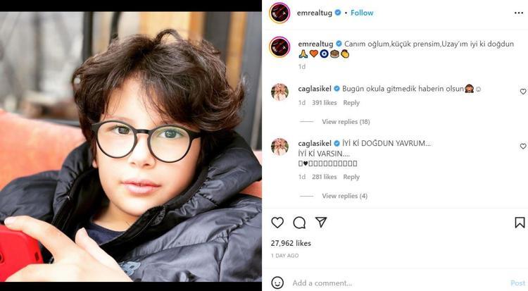 Emre Altuğun paylaşımına Çağla Şıkelden yorum