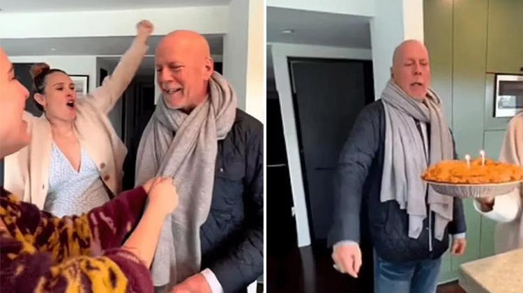 Demi Mooredan eski eşi Bruce Willise doğum günü kutlaması Videolar kalbime bıçak saplıyor