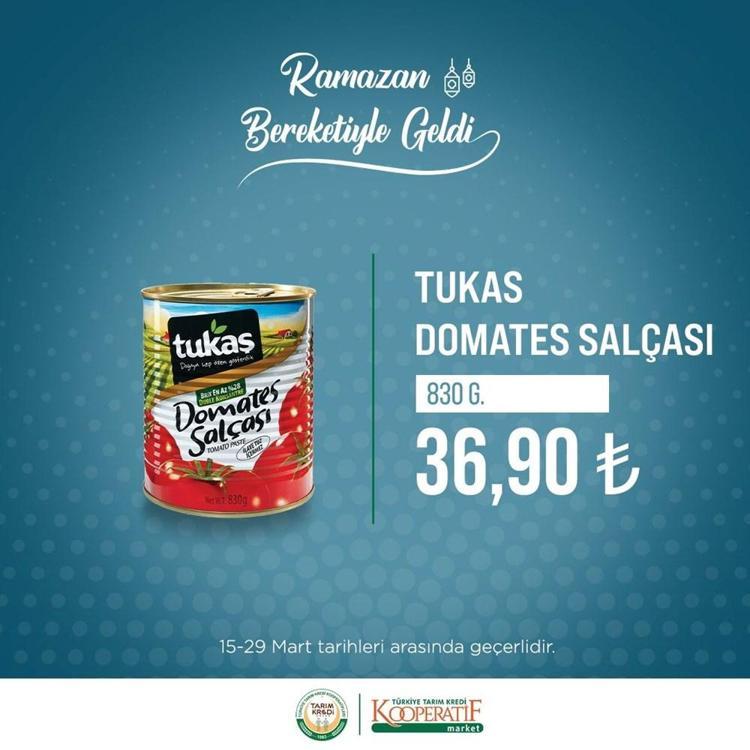Tarım Kredi Kooperatifleri marketlerinde dev indirim Ramazan ayı boyunca sürecek