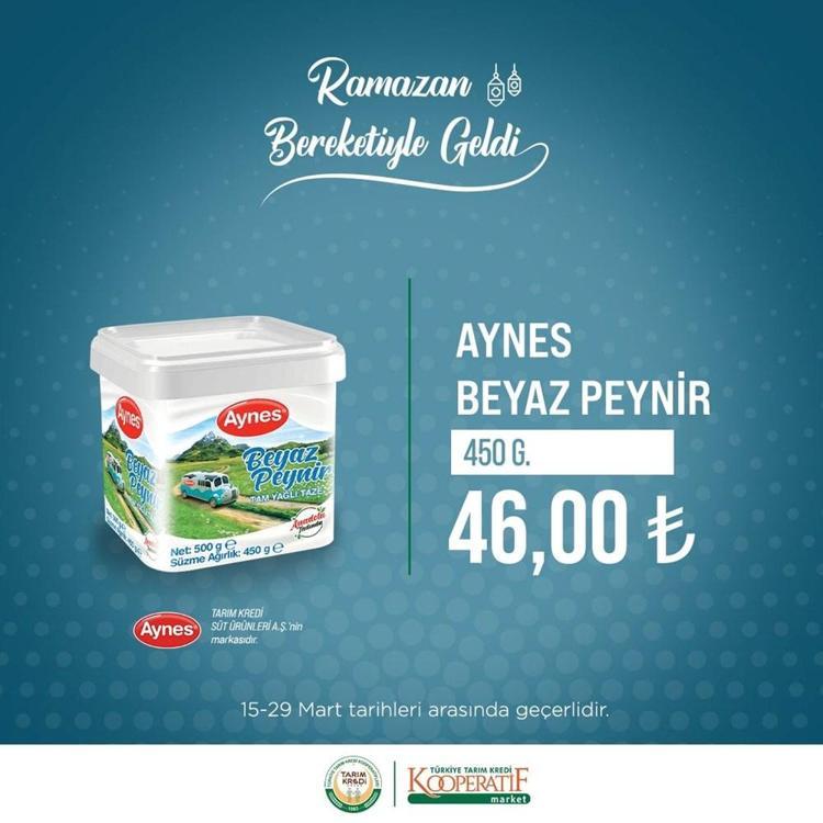 Tarım Kredi Kooperatifleri marketlerinde dev indirim Ramazan ayı boyunca sürecek