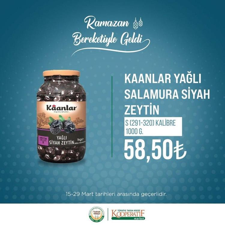 Tarım Kredi Kooperatifleri marketlerinde dev indirim Ramazan ayı boyunca sürecek