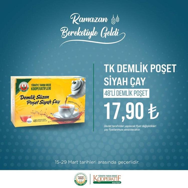 Tarım Kredi Kooperatifleri marketlerinde dev indirim Ramazan ayı boyunca sürecek