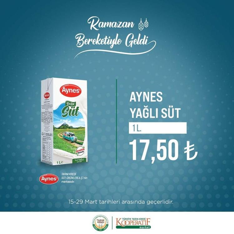 Tarım Kredi Kooperatifleri marketlerinde dev indirim Ramazan ayı boyunca sürecek