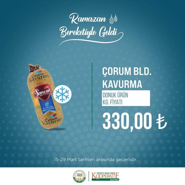 Tarım Kredi Kooperatifleri marketlerinde dev indirim Ramazan ayı boyunca sürecek