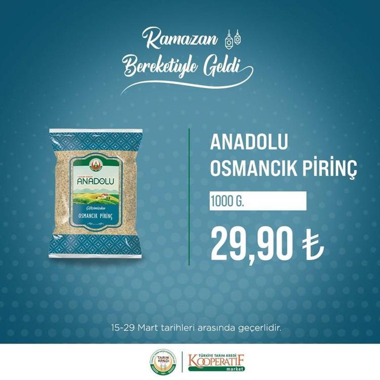 Tarım Kredi Kooperatifleri marketlerinde dev indirim Ramazan ayı boyunca sürecek