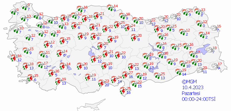 Şiddetli yağış başladı, yerler bembeyaz oldu Saat verildi, Meteoroloji il il son dakika açıkladı