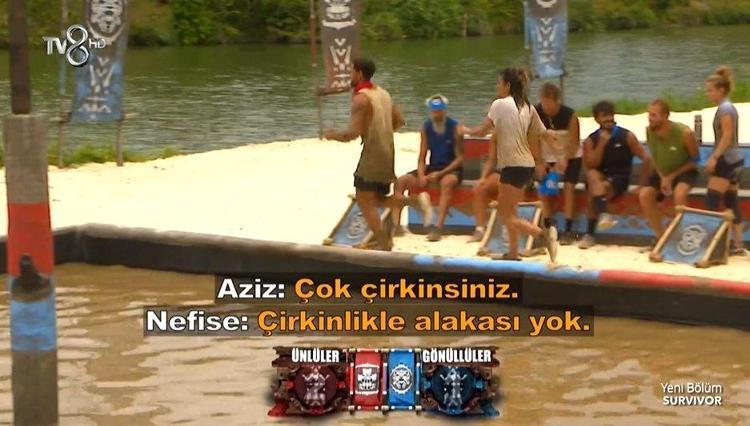 Survivor 2023te Nefise ve Osman Candan Cansuya olay hareket Nefise küfür etti arkasını getirmedi