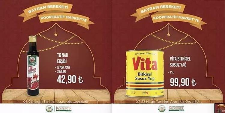 Tarım Market 18-23 Nisan aktüel katalog 2023 yayınlandı Tarım Kredide ayçiçek yağı, 30lu yumurtada bayram öncesi dev indirim var