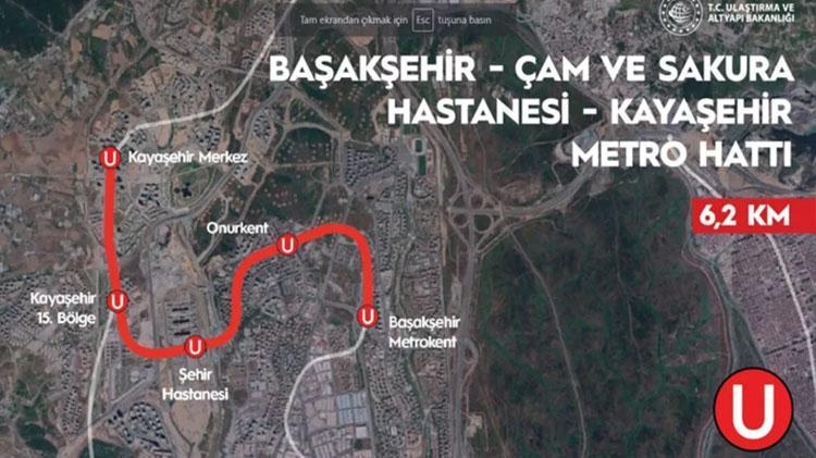 M3 Başakşehir Kayaşehir metro hattı durakları güzergahı Başakşehir Kayaşehir metrosu açıldı mı, Kayaşehir metro hattı projesi ne zaman açılıyor
